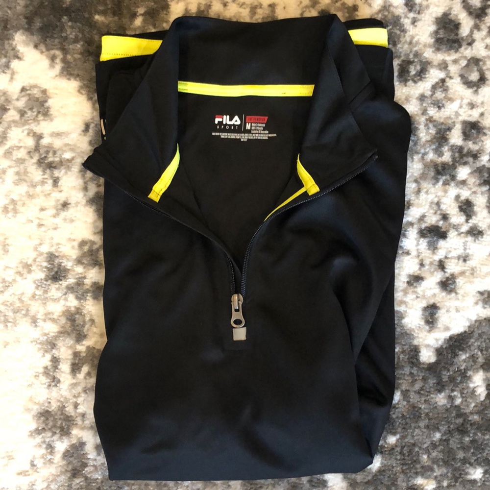 FILA sport quarter zip size M